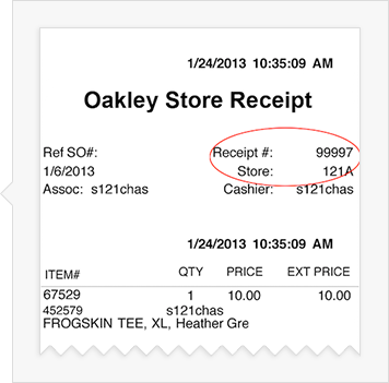 oakley vault order status
