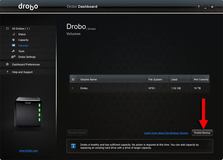 drobo dashboard 3.1.6 download