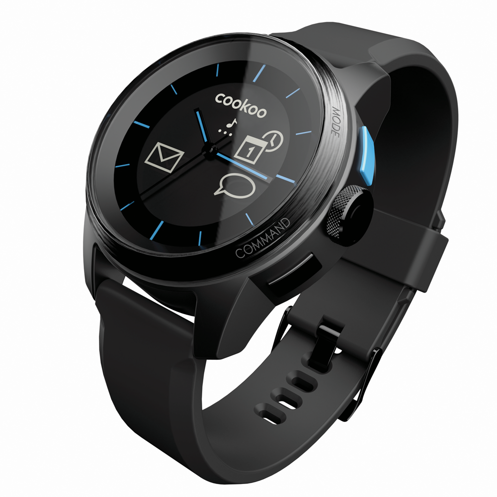 COOKOO watch Black on Black